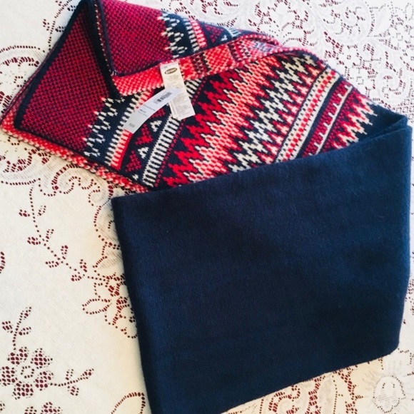 NWT OLD NAVY Fair Isle Knit Scarf - Picture 4 of 8